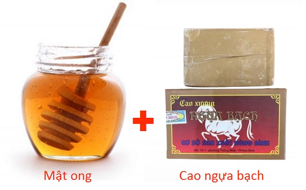 Cao ngựa bạch kết hợp với mật ong