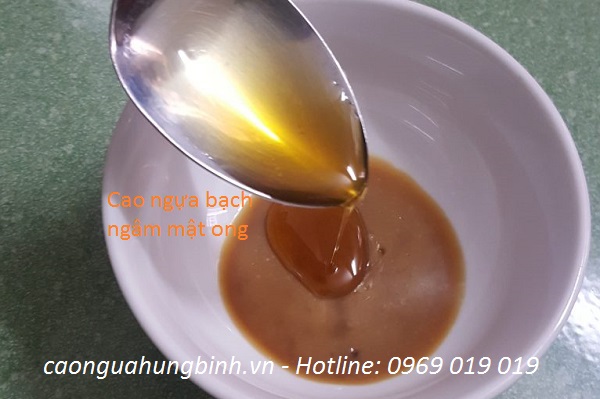 Cao ngựa bạch ngâm mật ong