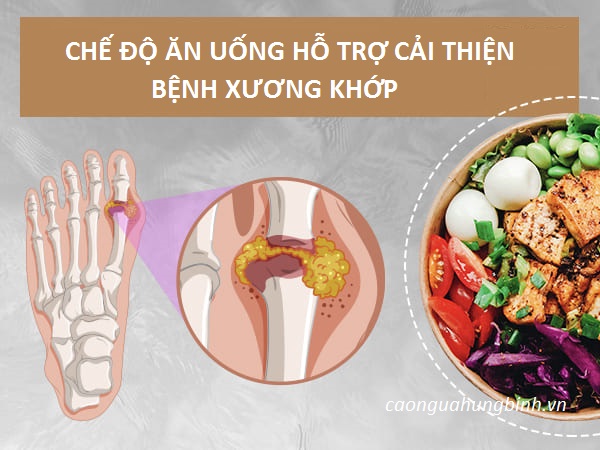 Vai trò của chế độ ăn uống đối với bệnh xương khớp